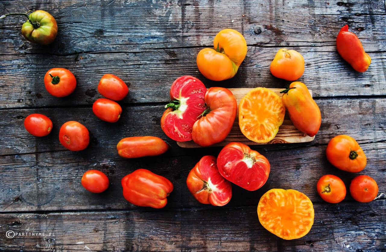 pomidory w ogrodzie